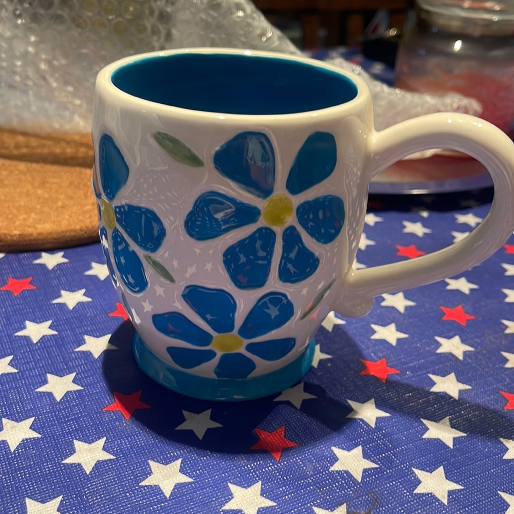 Beautiful hand painted Starbucks mug